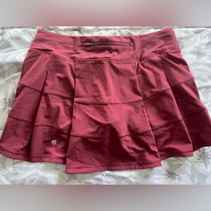 Lululemon Pace Rival Mid Rise Skirt Long